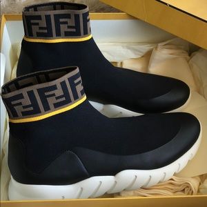 Men's fendi mania reloaded ff sock sneakers Clearance